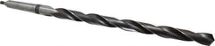 Interstate - 49/64", 2MT 118° Point High Speed Steel Taper Shank Drill Bit - Oxide Finish, 10" Flute Length, 15" OAL, Spiral Flute, Series 502 - Apex Tool & Supply