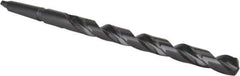 Interstate - 25/32", 2MT 118° Point High Speed Steel Taper Shank Drill Bit - Oxide Finish, 10" Flute Length, 15" OAL, Spiral Flute, Series 502 - Apex Tool & Supply