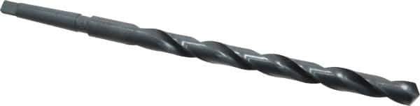 Interstate - 51/64", 2MT 118° Point High Speed Steel Taper Shank Drill Bit - Oxide Finish, 10" Flute Length, 15" OAL, Spiral Flute - Apex Tool & Supply