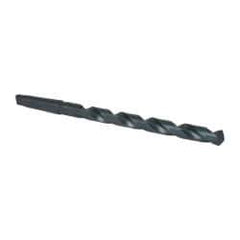 Interstate - 7/8", 3MT 118° Point High Speed Steel Taper Shank Drill Bit - Oxide Finish, 10" Flute Length, 15" OAL, Spiral Flute, Series 502 - Apex Tool & Supply