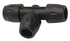 Transair - 7/8" ID, Air Hose Equal Tee - 232 Max psi, 6" Long, Plastic - Apex Tool & Supply