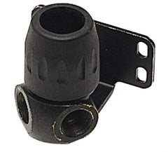 Transair - 1/2 & 1/4 Female NPT, 7/8" ID, Air Hose 90° Two Port Wall Bracket - 232 Max psi, 3-3/16" Long, Plastic - Apex Tool & Supply