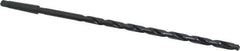 Interstate - 17/32", 2MT 118° Point High Speed Steel Taper Shank Drill Bit - Oxide Finish, 12" Flute Length, 18" OAL, Spiral Flute - Apex Tool & Supply
