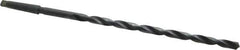 Interstate - 37/64", 2MT 118° Point High Speed Steel Taper Shank Drill Bit - Oxide Finish, 12" Flute Length, 18" OAL, Spiral Flute - Apex Tool & Supply