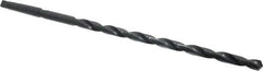 Interstate - 5/8", 2MT 118° Point High Speed Steel Taper Shank Drill Bit - Oxide Finish, 12" Flute Length, 18" OAL, Spiral Flute, Series 502 - Apex Tool & Supply
