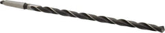 Interstate - 41/64", 2MT 118° Point High Speed Steel Taper Shank Drill Bit - Oxide Finish, 12" Flute Length, 18" OAL, Spiral Flute, Series 502 - Apex Tool & Supply