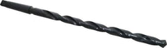 Interstate - 53/64", 3MT 118° Point High Speed Steel Taper Shank Drill Bit - Oxide Finish, 12" Flute Length, 18" OAL, Spiral Flute, Series 502 - Apex Tool & Supply