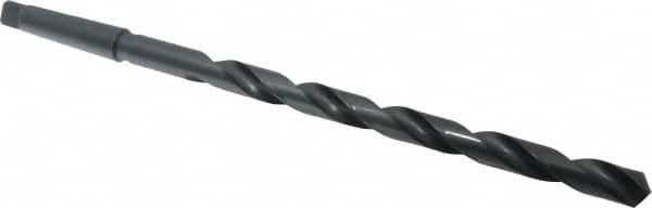Interstate - 27/32", 3MT 118° Point High Speed Steel Taper Shank Drill Bit - Apex Tool & Supply