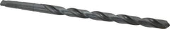 Interstate - 1", 3MT 118° Point High Speed Steel Taper Shank Drill Bit - Oxide Finish, 12" Flute Length, 18" OAL, Spiral Flute, Series 502 - Apex Tool & Supply