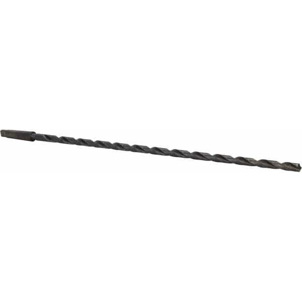 Interstate - 1/2", 2MT 118° Point High Speed Steel Taper Shank Drill Bit - Apex Tool & Supply