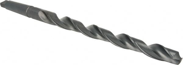 Interstate - 1-1/4", 4MT 118° Point High Speed Steel Taper Shank Drill Bit - Apex Tool & Supply