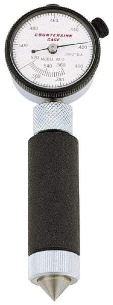 SPI - 0.36 to 0.56", 100° Angle Countersink Gage - White Dial Face - Apex Tool & Supply