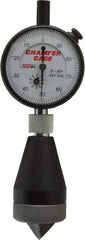 SPI - 0 to 1", 0 to 90° Included Angle, Internal Chamfer Gage - White Hardened Tool Steel (Plunger), 3 Blade & Conical Plunger, 0.001" Accuracy, 0.001" Graduation - Apex Tool & Supply