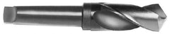Interstate - 3-1/4", 5MT 118° Point High Speed Steel Taper Shank Drill Bit - Oxide Finish, 5" Flute Length, 12" OAL, Spiral Flute - Apex Tool & Supply
