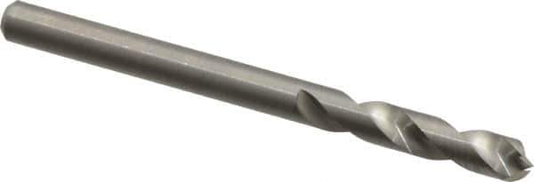 M.A. Ford - 5/32" Spiral Flute Solid Carbide Screw Machine Drill Bit - Bright Finish, Right Hand Cut, 3/4" Flute Length, 2-1/16" OAL, Standard Point, Straight Shank - Apex Tool & Supply