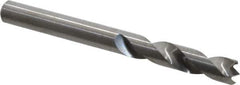 M.A. Ford - 15/64" Spiral Flute Solid Carbide Screw Machine Drill Bit - Bright Finish, Right Hand Cut, 1-1/8" Flute Length, 2-7/16" OAL, Standard Point, Straight Shank - Apex Tool & Supply