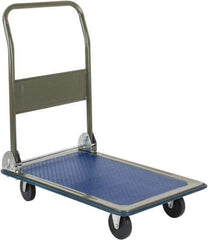 Value Collection - 300 Lb Capacity Steel Platform Truck - Steel Deck, 19" OAW, Rubber Casters - Apex Tool & Supply