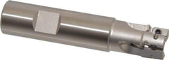 Tungaloy - 3/4" Cut Diam, 0.429" Max Depth of Cut, 3/4" Shank Diam, 3.54" OAL, Indexable Square Shoulder End Mill - ASMT 11T3.. Inserts, Weldon Shank, 90° Lead Angle - Apex Tool & Supply