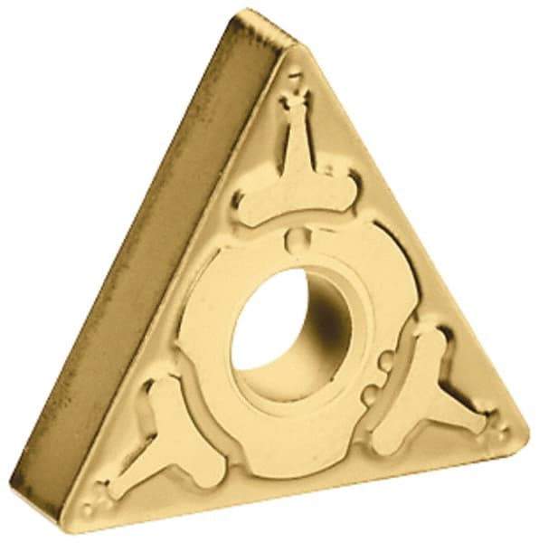 Tungaloy - TNMG433 TM Grade AH120 Carbide Turning Insert - TiAlN Finish, 60° Triangle, 1/2" Inscr Circle, 3/16" Thick, 3/64" Corner Radius - Apex Tool & Supply