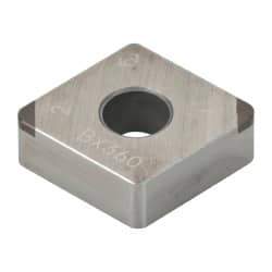 Tungaloy - 2QP-CNGA433 Grade BX360 PCBN Turning Insert - Uncoated, 80° Diamond, 1/2" Inscr Circle, 3/16" Thick, 3/64" Corner Radius - Apex Tool & Supply