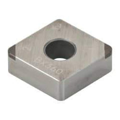 Tungaloy - 2QP-CNGA433 Grade BX360 PCBN Turning Insert - Uncoated, 80° Diamond, 1/2" Inscr Circle, 3/16" Thick, 3/64" Corner Radius - Apex Tool & Supply