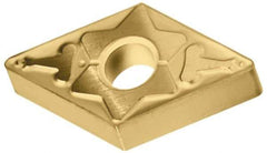 Tungaloy - DNMG433 TM Grade AH120 Carbide Turning Insert - TiAlN Finish, 55° Diamond, 1/2" Inscr Circle, 3/16" Thick, 3/64" Corner Radius - Apex Tool & Supply