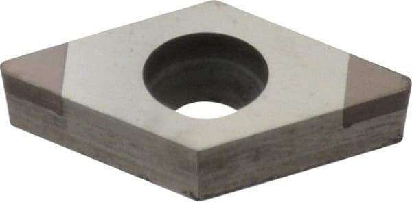Tungaloy - 2QP-DCMW21.51 Grade BX330 PCBN Turning Insert - Uncoated, 55° Diamond, 1/4" Inscr Circle, 3/32" Thick, 1/64" Corner Radius - Apex Tool & Supply