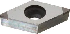 Tungaloy - 2QP-DCMW32.51 Grade BX330 PCBN Turning Insert - Uncoated, 55° Diamond, 3/8" Inscr Circle, 5/32" Thick, 1/64" Corner Radius - Apex Tool & Supply