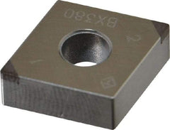 Tungaloy - 2QP-CNGA431 Grade BX380 PCBN Turning Insert - Uncoated, 80° Diamond, 1/2" Inscr Circle, 3/16" Thick, 1/64" Corner Radius - Apex Tool & Supply