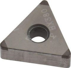 Tungaloy - 3QP-TNGA332 Grade BX380 PCBN Turning Insert - Uncoated, 60° Triangle, 3/8" Inscr Circle, 3/16" Thick, 1/32" Corner Radius - Apex Tool & Supply
