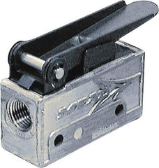 Mead - 0.11 CV Rate, 3 Way Pilot Air Valve - Emergency Stop Actuator - Apex Tool & Supply