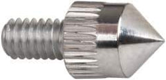 Mitutoyo - #4-48, 5mm Ball Diam, Carbide 90 ° Conical Contact Point - 1/4" Contact Point Length, Use with AGD 1,2,3,4 - Apex Tool & Supply