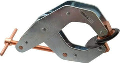 Kant Twist - 1,700 Lb, 4-1/4" Max Opening, 2-1/4" Open Throat Depth, 2-1/2" Closed Throat Depth, Cantilever Clamp - High Tensile Steel Jaw, T-Handle, 7" OAL, 6-3/4" Max Width - Apex Tool & Supply