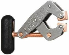 Made in USA - 350 Lb, 1" Max Opening, 3/8" Open Throat Depth, Cantilever Clamp - High Tensile Steel Jaw, T-Handle - Apex Tool & Supply