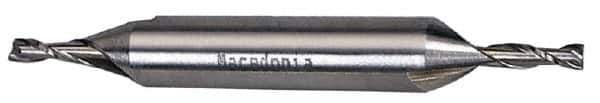 Hertel - 22mm, 1-9/16" LOC, 7/8" Shank Diam, 5-1/2" OAL, 2 Flute, Cobalt Square End Mill - Double End, Uncoated, Centercutting - Apex Tool & Supply