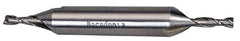 Hertel - 22mm, 1-9/16" LOC, 7/8" Shank Diam, 5-1/2" OAL, 2 Flute, Cobalt Square End Mill - Double End, Uncoated, Centercutting - Apex Tool & Supply