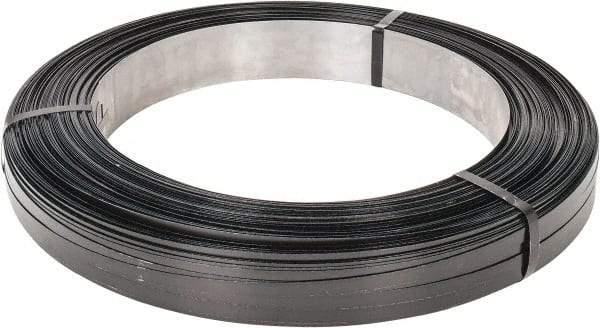 Made in USA - 2,688' Long x 1/2" Wide, Oscillated Coil Steel Strapping - 1,300 Lb Capacity, 0.023" Thick - Apex Tool & Supply