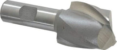 Interstate - 1-1/2", 1-5/8" LOC, 3/4" Shank Diam, 3-7/8" OAL, 2 Flute, High Speed Steel Square End Mill - Single End, Uncoated, Spiral Flute, 30° Helix, Centercutting, Right Hand Cut, Right Hand Flute - Apex Tool & Supply