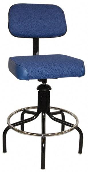Bevco - Adjustable Chair - Cloth, Vinyl Seat, Royal Blue - Apex Tool & Supply
