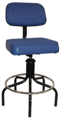 Bevco - Adjustable Chair - Cloth, Vinyl Seat, Royal Blue - Apex Tool & Supply