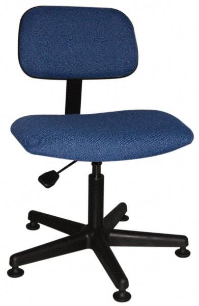 Bevco - Ergonomic Pneumatic Chair - Cloth Seat, Royal Blue - Apex Tool & Supply