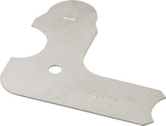 SPI - 13/32 Inch Radius Gage - Satin Chrome Finish, Steel - Apex Tool & Supply