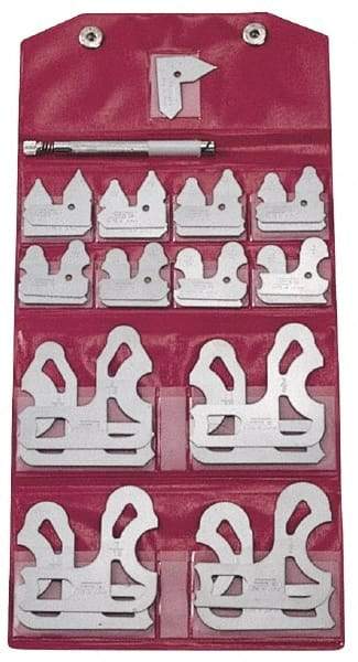 SPI - 1/8 Inch Radius Gage - Satin Chrome Finish, Steel - Apex Tool & Supply