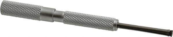 SPI - 0.125 to 0.2 Inch Measurement, 1 Inch Gage Depth, Small Hole Gage - 3 Inch Overall Length, Satin Chrome Finish, Full Ball - Apex Tool & Supply