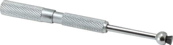 SPI - 0.3 to 0.4 Inch Measurement, 1-9/16 Inch Gage Depth, Small Hole Gage - 3 Inch Overall Length, Satin Chrome Finish, Full Ball - Apex Tool & Supply
