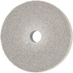 3M - 6" Diam, 1" Face Width, 1" Center Hole, Medium Grade, Aluminum Oxide Deburring Wheel - Convolute, Hard Density 8 Grade, 6,000 RPM - Apex Tool & Supply