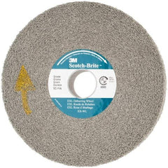 3M - 6" Diam, 1" Face Width, 1" Center Hole, Fine Grade, Silicon Carbide Deburring Wheel - Convolute, Hard Density 8 Grade, 6,000 RPM - Apex Tool & Supply