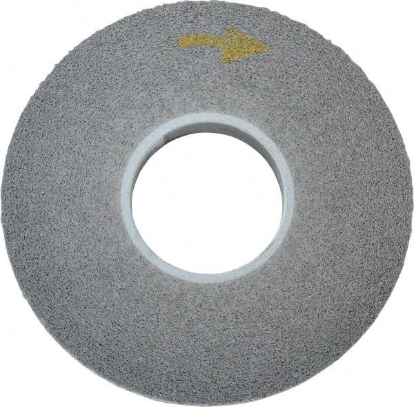3M - 8" Diam, 1" Face Width, 3" Center Hole, Fine Grade, Silicon Carbide Deburring Wheel - Convolute, Hard Density 8 Grade, 4,500 RPM - Apex Tool & Supply