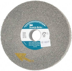 3M - 6" Diam, 1" Face Width, 1" Center Hole, Fine Grade, Silicon Carbide Deburring Wheel - Convolute, Hard Density 9 Grade, 6,000 RPM - Apex Tool & Supply