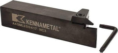 Kennametal - External Thread, 0.67" Max Depth of Cut, 4mm Min Groove Width, 6" OAL, Left Hand Indexable Grooving Cutoff Toolholder - 1-1/4" Shank Height x 1-1/4" Shank Width, A4..04.. Insert Style, A4SM Toolholder Style, Series A4 - Apex Tool & Supply